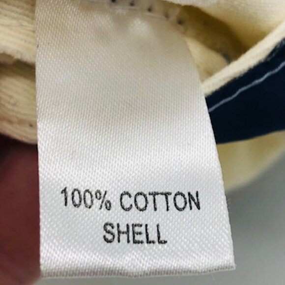 Vineyard Vines Whale Logo Cream Adjustable Cotton Baseball Cap - Picture 6 of 6